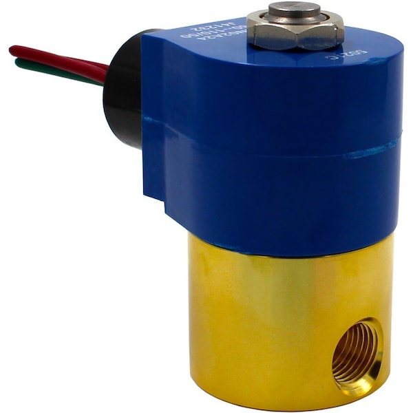Solenoid Valve, 2-Way, Normally Closed, 120V/60V, 110V/50V, Direct Acting, EPR